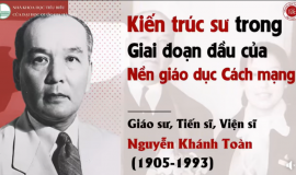 GS.TS.VS Nguyễn Khánh Toàn – Kiến trúc sư trong giai đoạn đầu của nền giáo dục Cách mạng